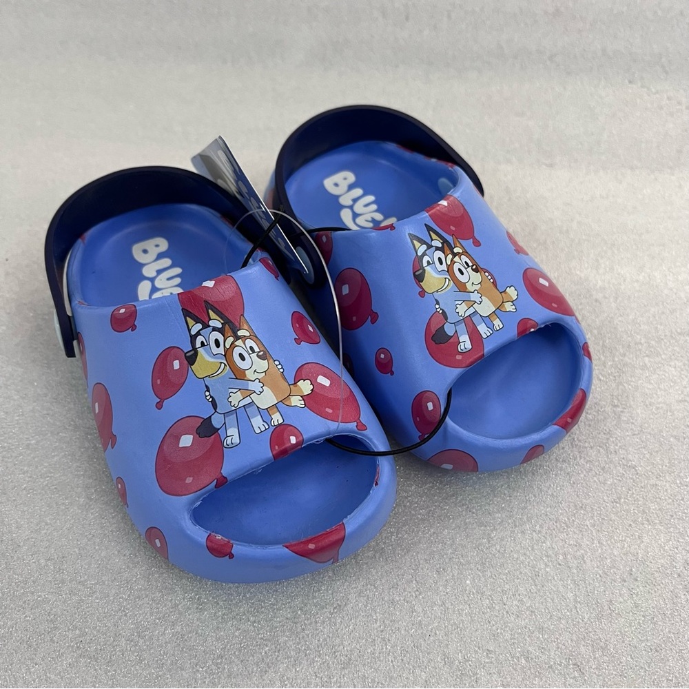 Toddler Bluey Comfort Clog Slide Sandals - Blue size S 5/6